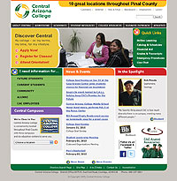 Central Arizona College Website