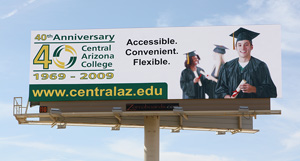 Central Arizona College Billboard