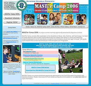 MASTER Camp Website