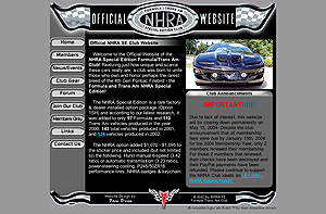 NHRA Firebird Car Club Website